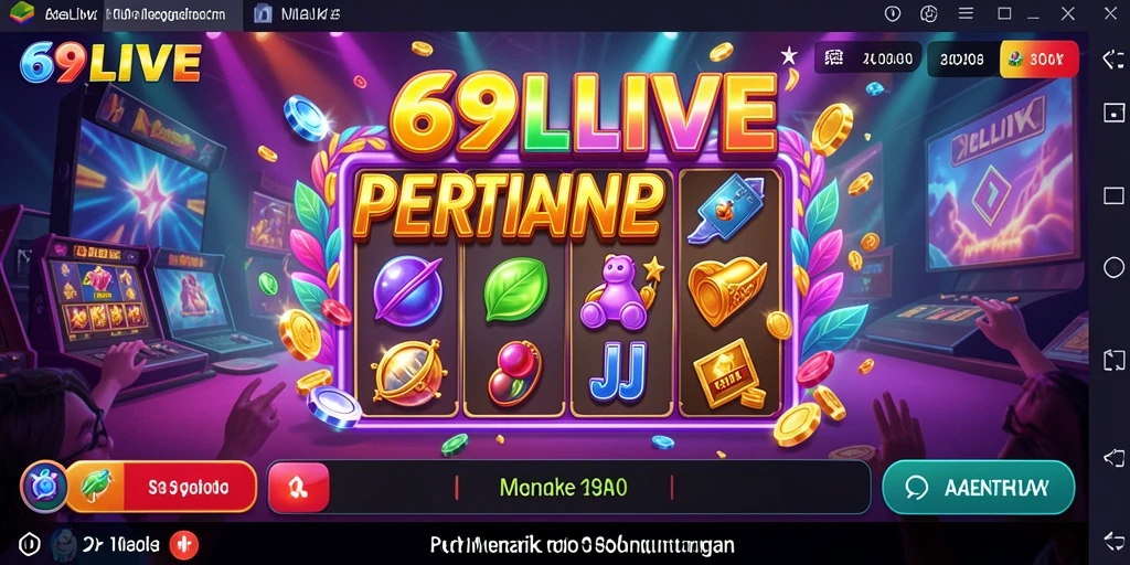 Screenshot 69LIVE yang menampilkan gameplay slot yang seru dan menguntungkan.