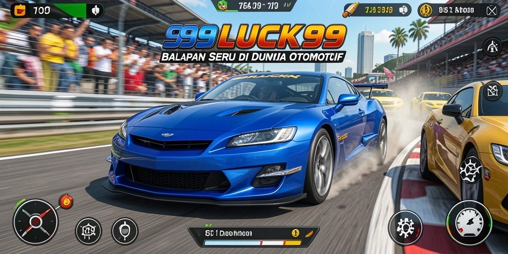 Tampilan gameplay mendebarkan dari balapan di 99LUCK99.