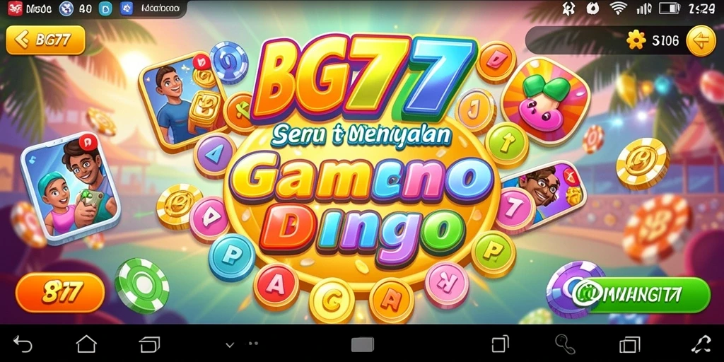 Tampilan menarik dari gameplay Bingo di BIG77.