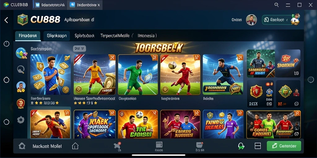 Tampilan menarik dari gameplay taruhan olahraga CU888.