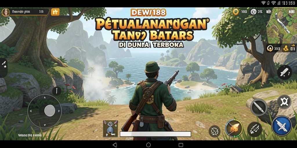 Tampilan gameplay Open World yang menakjubkan di DEWI188.