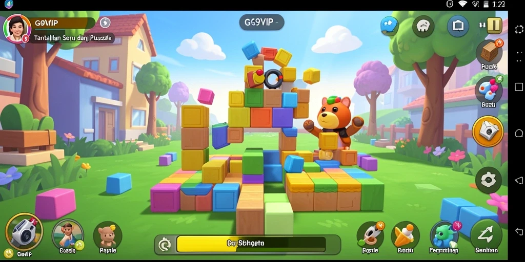 Tangkapan layar G9VIP menampilkan gameplay seru dalam permainan Puzzle.