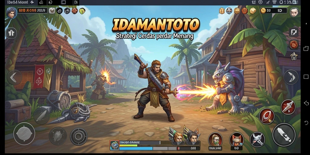 Tampilan gameplay <strong>IDAMANTOTO</strong> yang penuh aksi dan strategi.