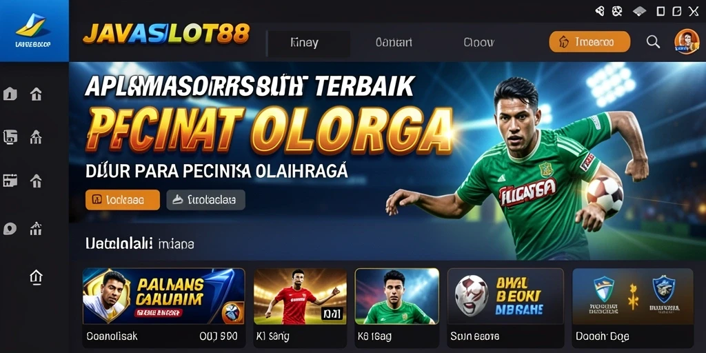 Tampilan menarik dari gameplay Sportsbook JAVASLOT88 dengan taruhan langsung.