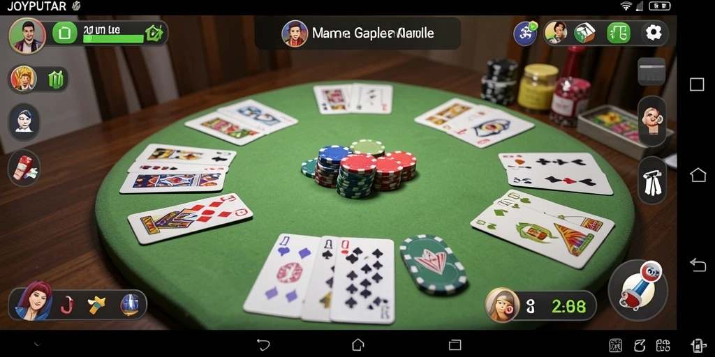 Gameplay JOYPUTAR yang seru dan menarik dalam Gaple.