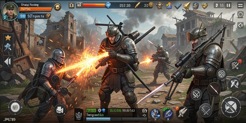 Tangkapan layar gameplay mendalam di JP6789 permainan strategi.