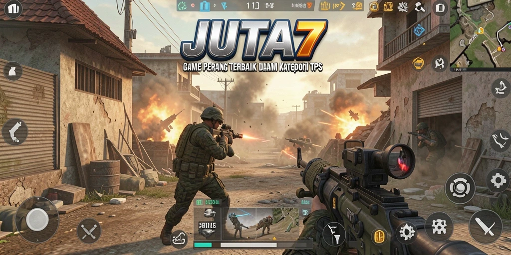 Gameplay JUTA7 menunjukkan aksi tempur yang intens dan menegangkan.