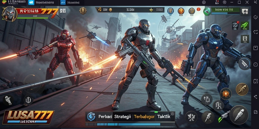 Screenshot gameplay LUSA777 menampilkan strategi dan taktik yang mendalam.