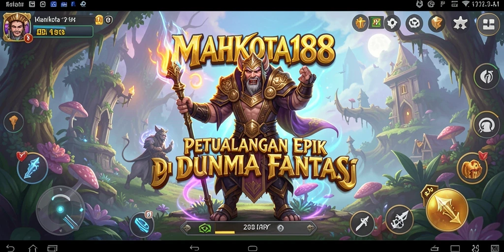 Screenshot gameplay petualangan di dunia fantastis MAHKOTA188.