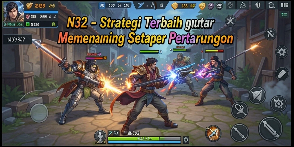 Gameplay mendebarkan dalam N32 yang menguji strategi pemain.
