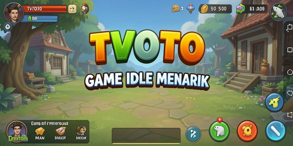 Tampilan gameplay santai dan intuitif dari TVTOTO.