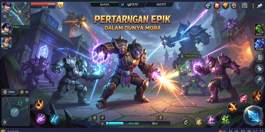 Tangkapan layar gameplay yang penuh aksi dalam UFO777.