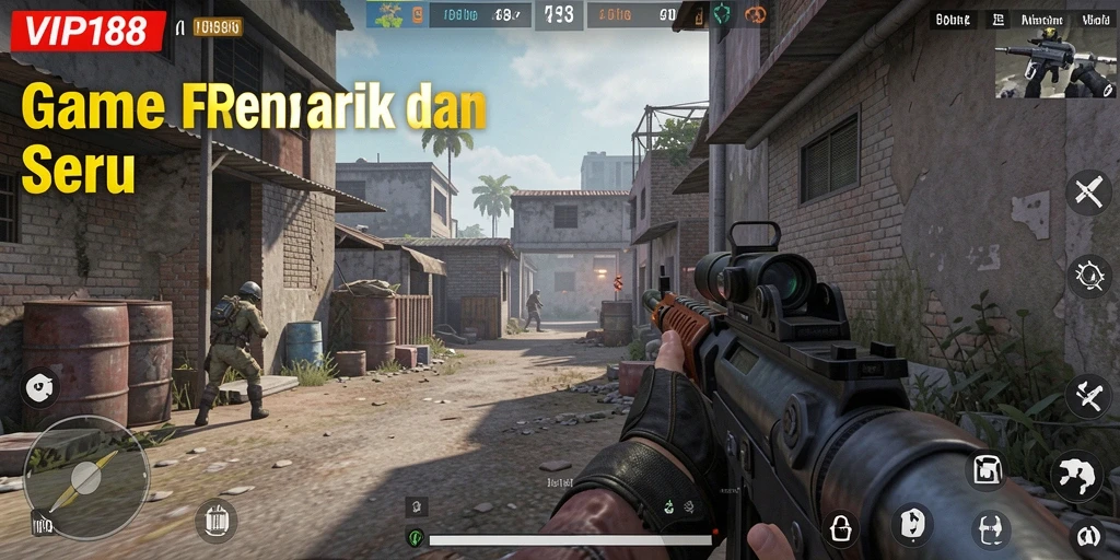 Gameplay seru dan intens dalam VIP188 dengan aksi FPS.