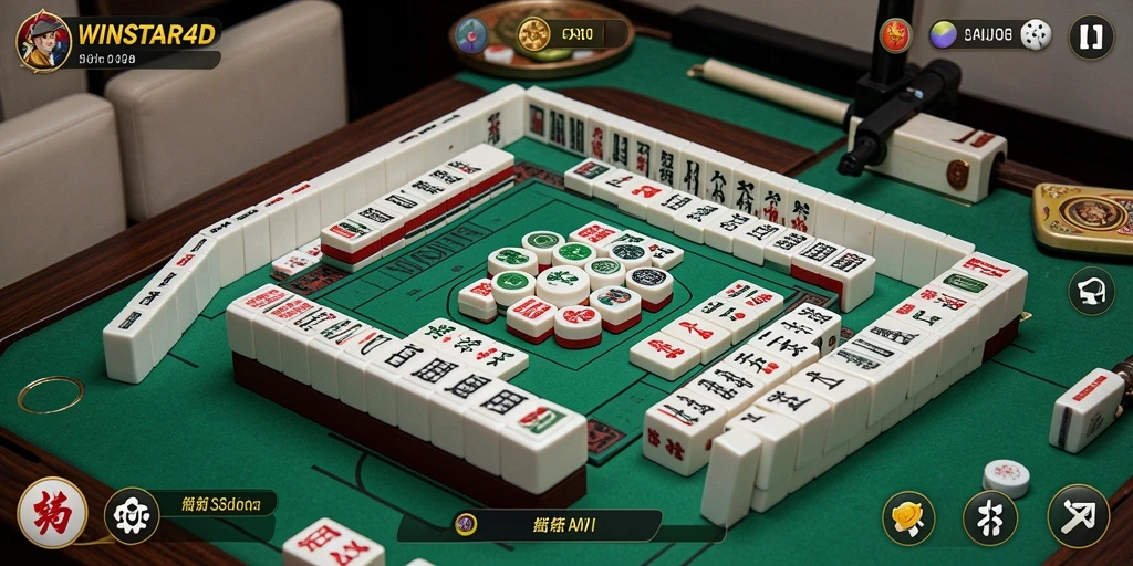 Tampilan gameplay WINSTAR4D dengan grafis Mahjong yang menarik.